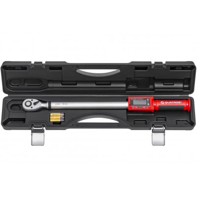 Skaitmeninis dinamometrinis raktas su kampo matavimo 1/2" 11-220 Nm QUATROS QS56220